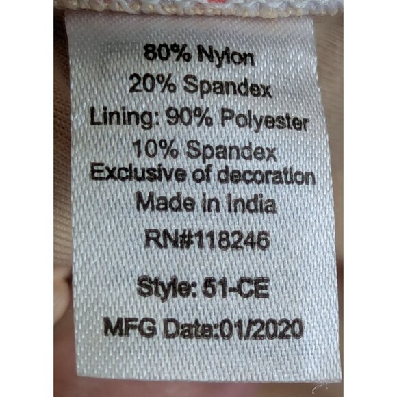 Talbots Cabana Life Embroidered Halter One Piece size L Tropical Beach UPF 50+ - Picture 12 of 14